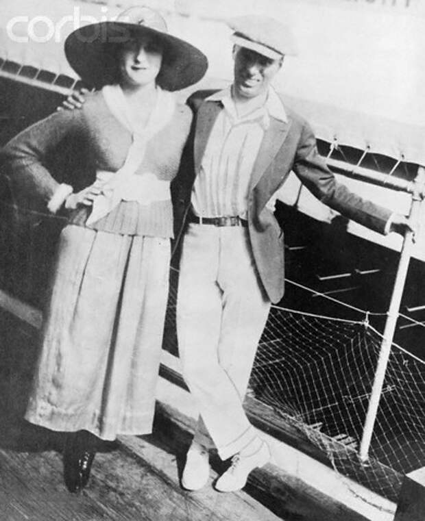 Mildred and Charlie Chaplin on Honeymoon