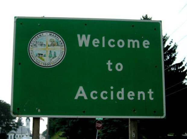 11. Добро пожаловать в аварию знак, мир, юмор