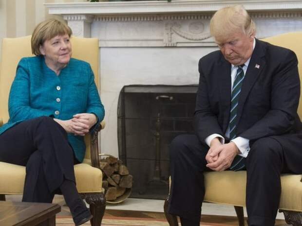 Дональд Трамп и Ангела Меркель, фото с сайта today.kz 