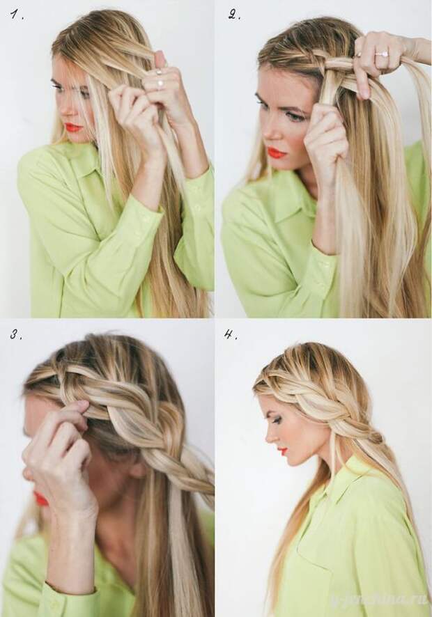Как заплетать косички от корней волос