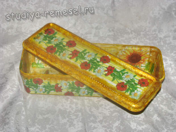 Декупаж коробочки для специй