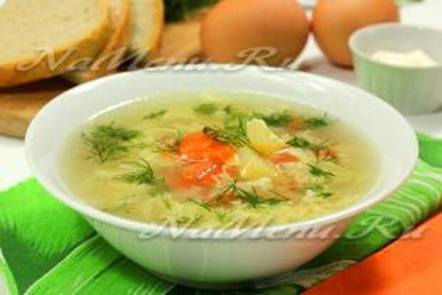 Картофельный суп с яйцом, рецепт с фото