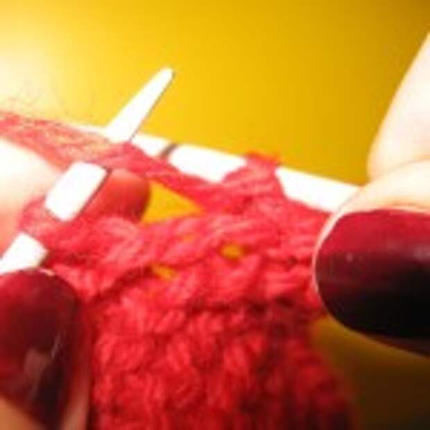Изнаночные петли и платочное вязание (уроки вязания спицами)