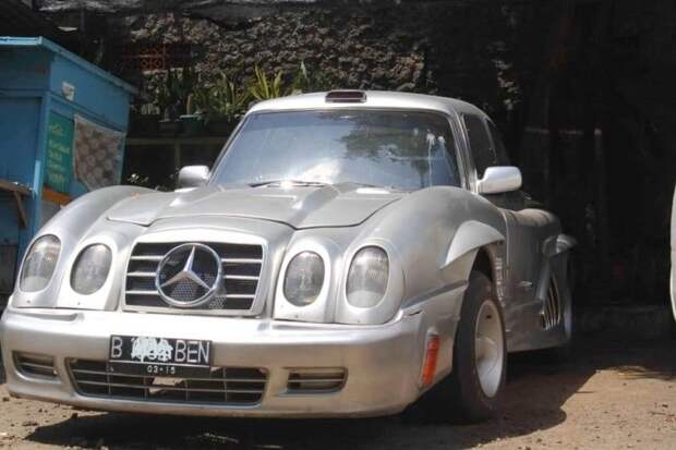 Самодельный Mercedes-Benz Gullwing из старого седана Mercedes Gullwing, gullwing, mercedes, mercedes-benz, mercedes-benz 300sl, реплика, своими руками