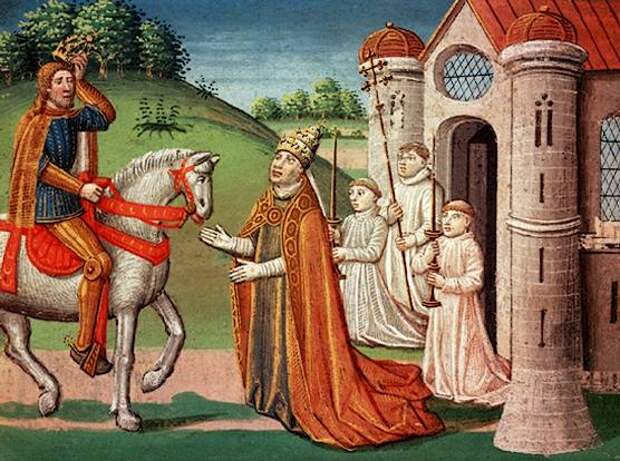 Антуан Верард, «Карл Великий и папа Адриан I»