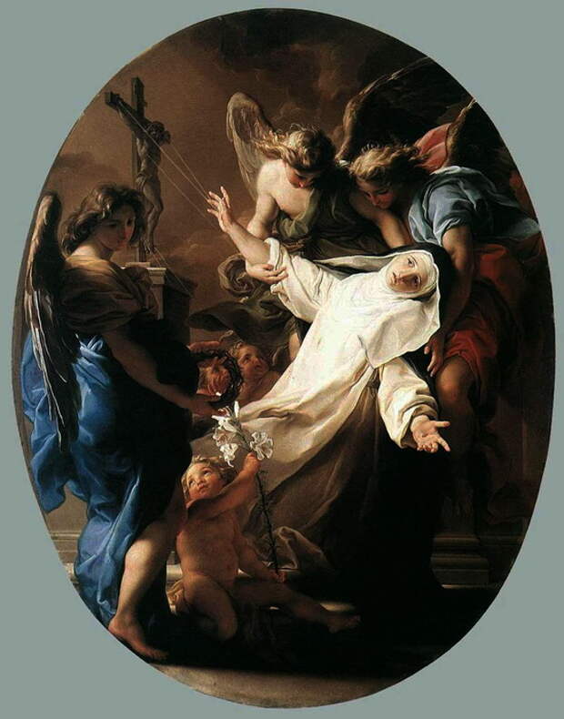 Помпео Джироламо Батони «Экстаз святой Екатерины Сиенской» 1743 (548x700, 107Kb)