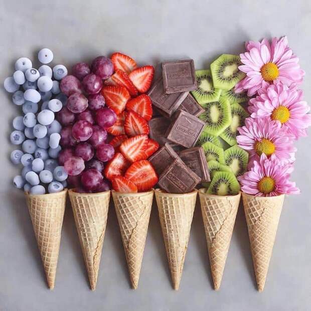 Vegan Colorful Food Arrangements