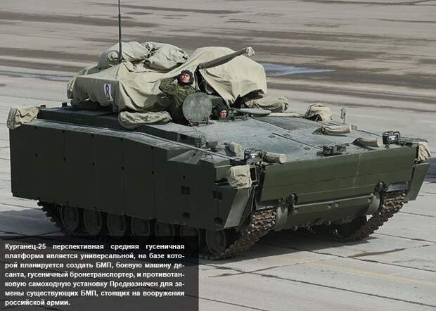 Минобороны РФ представило снимки «Арматы», «Бумеранга» и «Курганца-25»