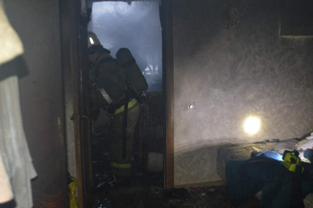 Огнеборцы Севастополя ликвидировали пожар в квартире пятиэтажного дома и спасли котов 