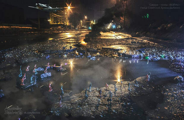 Самарские фотографы превратили дороги в поле битвы