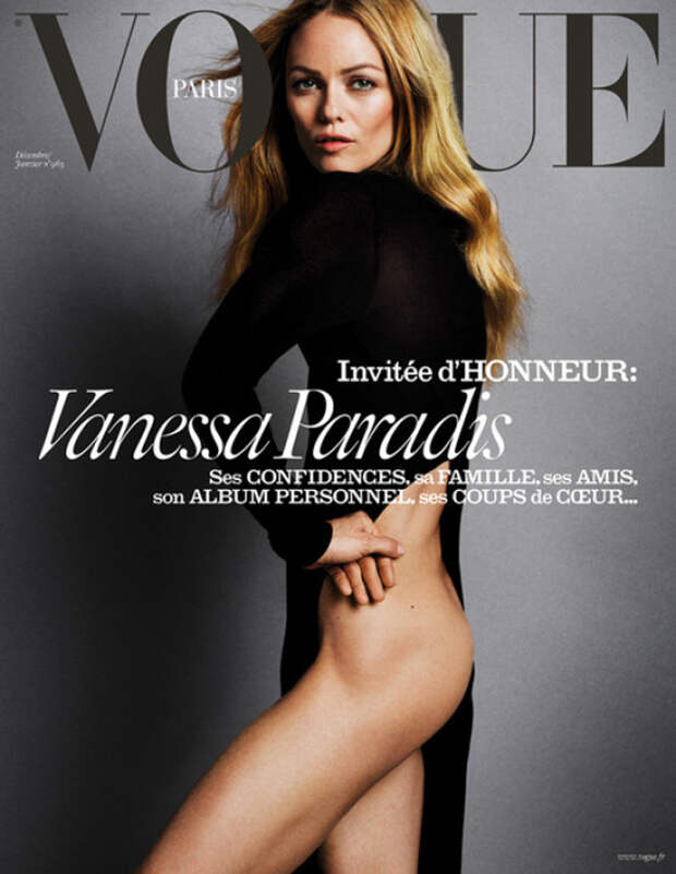 Vanessa Paradis nue en couverture de Vogue Paris
