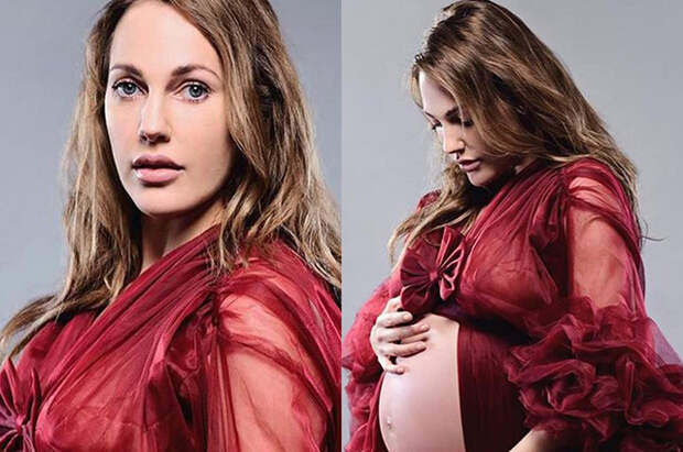 Звезда "Великолепного века" Мерьем Узерли снялась в фотосессии на последних неделях беременности