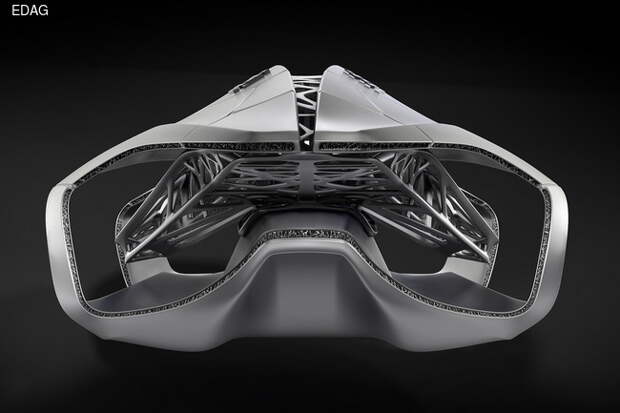 EDAG Light Cocoon является логическим продолжением концептуального кузова Genesis, показанного весной на автошоу в Женеве
