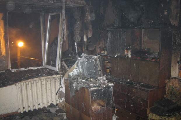 Квартира, в которой начался пожар.