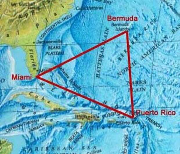 Факты, подтверждающие существование Бермудского треугольника
