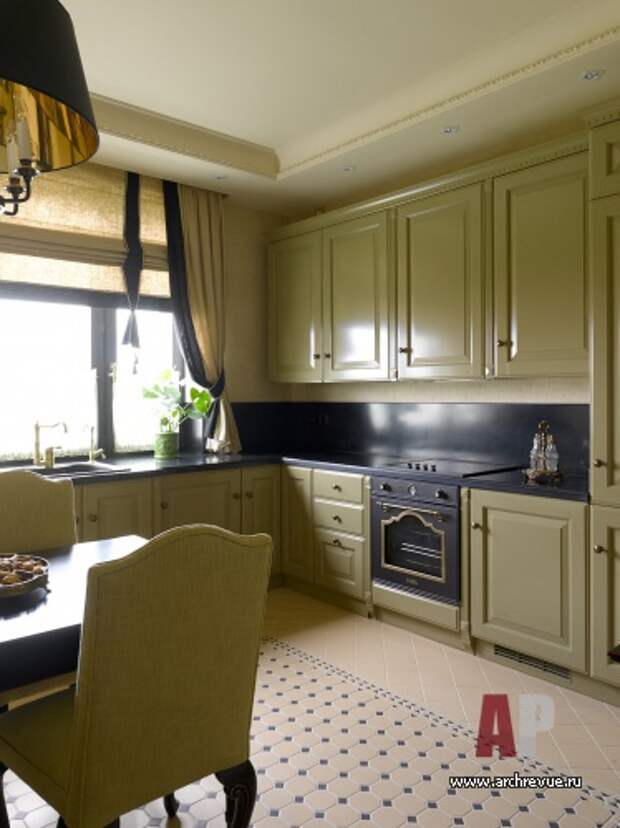 Фото интерьера кухни небольшой квартиры в стиле фьюжн
