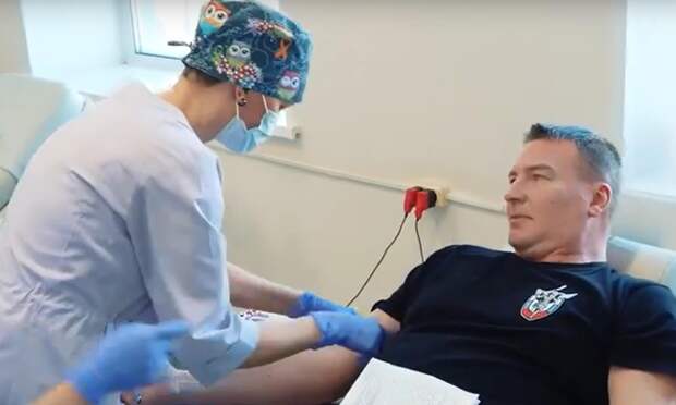 Участники проекта «Защитники. Под крылом Архангела» стали донорами крови