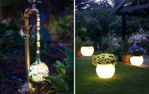 Современные светильники, которые сделают садовый участок уютнее и привлекательнее.