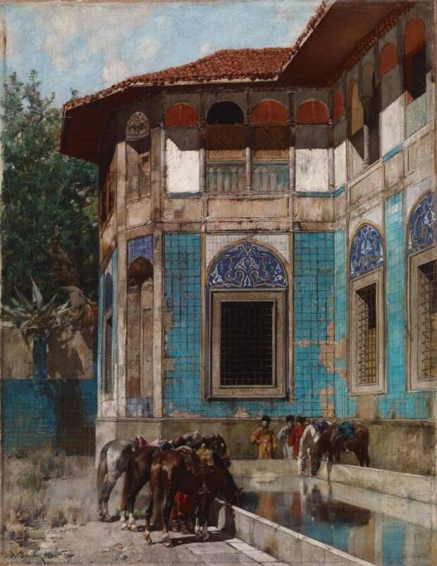 Турецкие черкесы на картинах Альберто Пазини: «Дамаск»