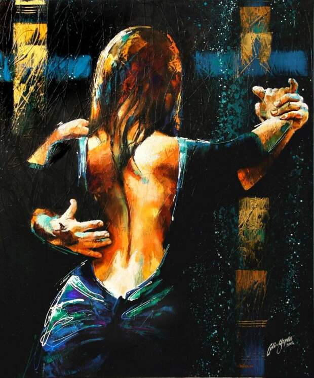 В ритме танго.  Художник Colin Staples (14 картин)