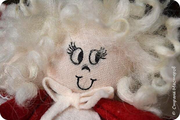 Мастер-класс Поделка изделие Новый год Рождество Ассамбляж Шитьё Маленькие куколки Жёлуди Клей Краска Ленты Нитки Пастель Проволока Ткань Фетр Шерсть фото 40