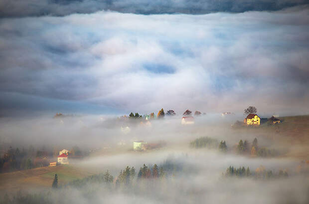 Удивительные пейзажи в объятиях тумана