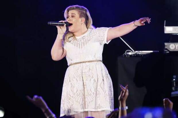 Kelly Clarkson performs in Las Vegas in May, 2015.