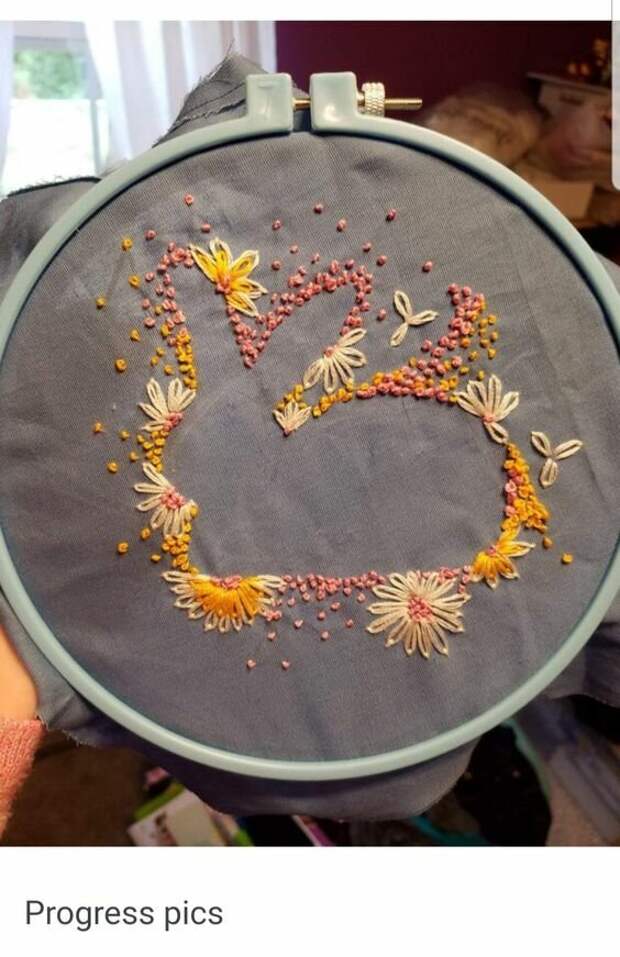 Negative space embroidery: интересный прием в вышивке