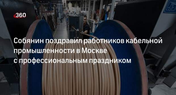 Собянин назвал Москву лидером по объему выручки производств в кабельной отрасли