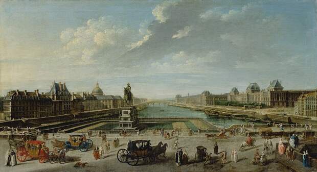 Н. Рагне. Вид Парижа с Нового моста. 1763 г.
