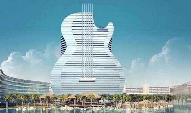 В Голливуде Hard Rock отроет первый в мире отель в форме гитары
