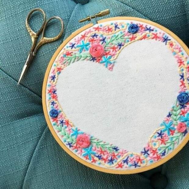 Negative space embroidery: интересный прием в вышивке