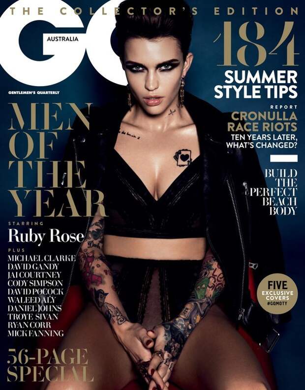 And when she celebrated that by gracing the cover of GQ Australia.