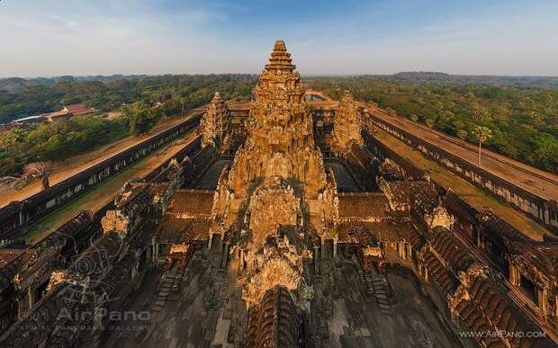 Angkor Wat, Cambodia 360 Degree Aerial Panorama 3D Virtual Tours Around the World Photos of the Most Interesting Places on the E