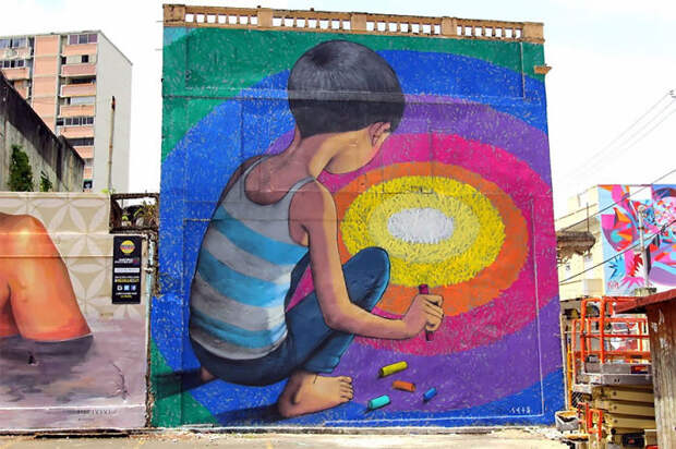 Street Art By Seth Globepainter