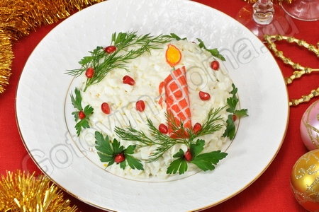 Салат Свеча