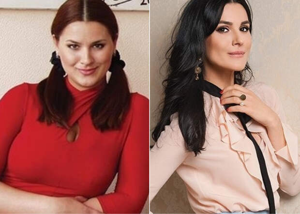 Маша Ефросинина до и после похудения