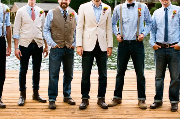 Образ мужчины на свадьбу в качестве гостя без пиджака