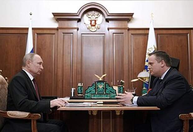 Рабочая встреча с губернатором Новгородской области Андреем Никитиным.