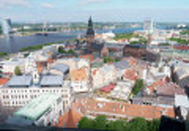 Вид на столицу Латвии город Ригу