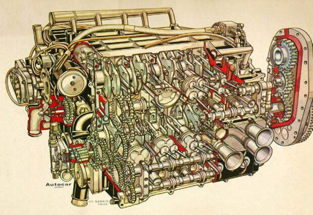 BRM P75. Единственный 16-цилиндровый двигатель, принесший победу на этапе Чемпионата мира Ф-1. авто, автоспорт, болид, гонка, гонки, гоночный автомобиль, формула 1