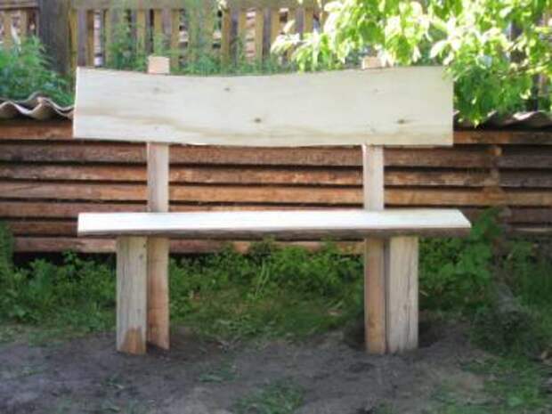 Деревянная скамейка со спинкой своими руками
