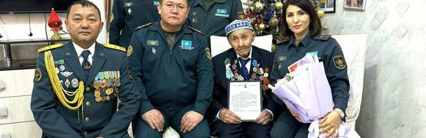 Ветерана ВОВ поздравили со 102-летием в Талдыкоргане