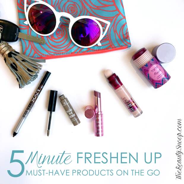 5 minutes and 5 products to keep in your purse for fast beauty on the go