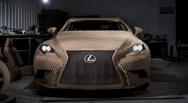 Умельцы создали Lexus LS из картона lexus, авто, прикол, своими руками, сделай сам, юмор
