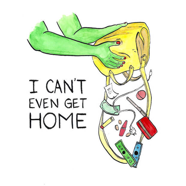 Leaving the house without my phone.