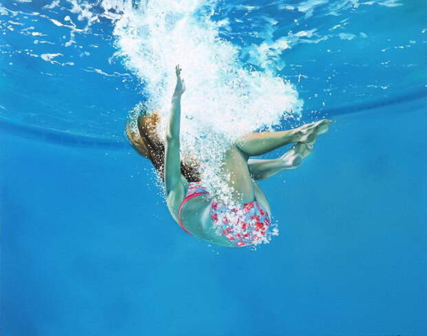 Плавающие женщины: картины Eric Zener