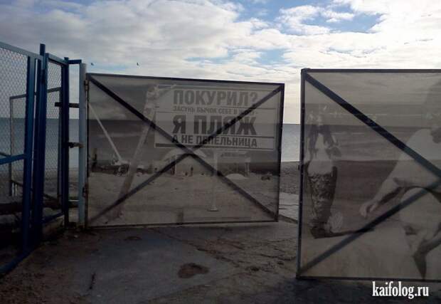 Приколы на пляже (55 фото + 3 гифки)