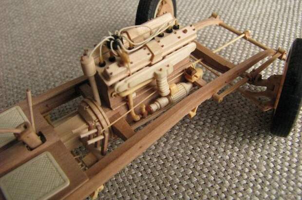 Деревянные модели автомобилей от Алексея Сафонова моделизм, модель, модель из дерева