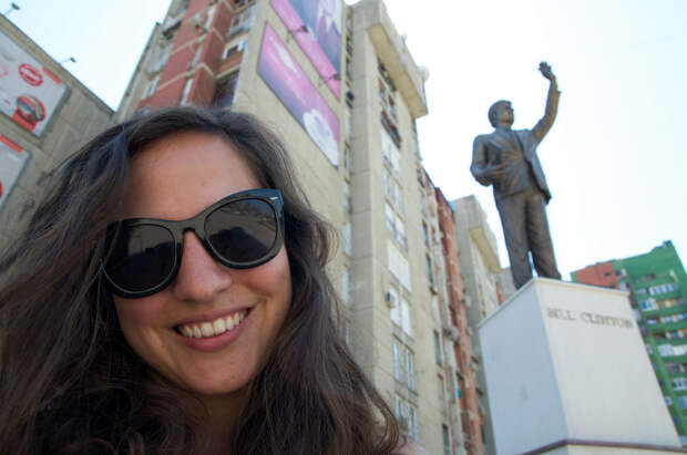 Me and Bill Clinton in Prishtina